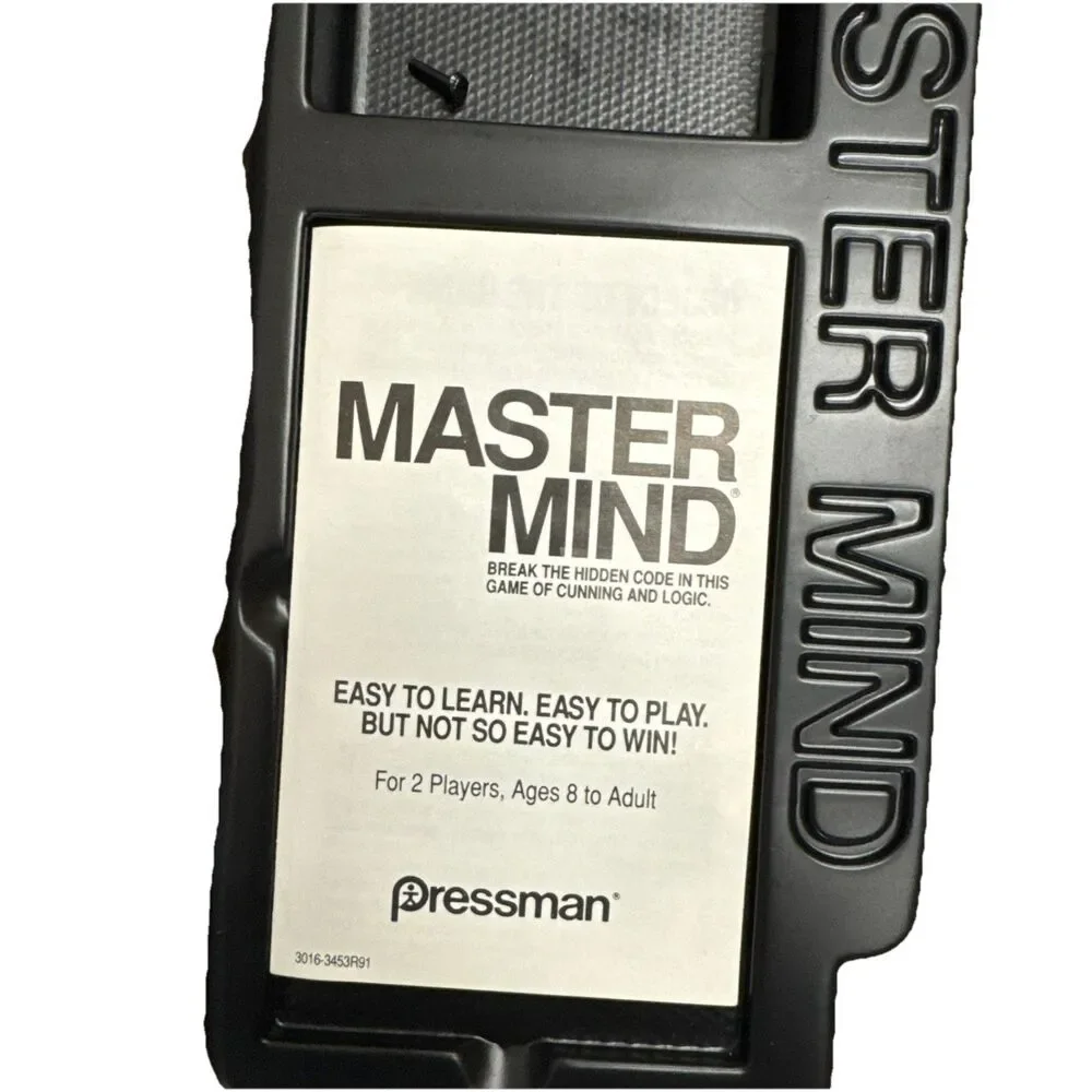 Mastermind Game Pressmen 1981 Vtg Strategy 2 Players 8+